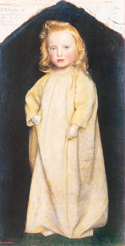 Arthur Devis Edward Robert Hughes as a Child